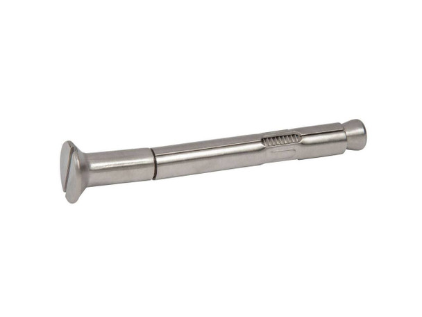 Picture of 3/8" x 5" Stainless Steel Flat Slotted Sleeve Anchor, 50/Box