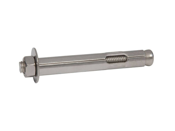 Picture of 5/16" x 2-1/2" 304 Stainless Steel Hex Sleeve Anchor, 100/Box