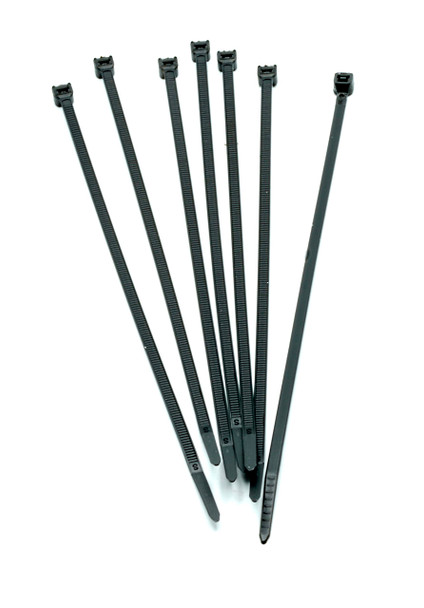 Nylon Heavy Duty Black 8" Cable Ties showing a few
